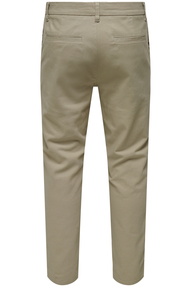 Only & Sons beige heren broek | Achteraanzicht