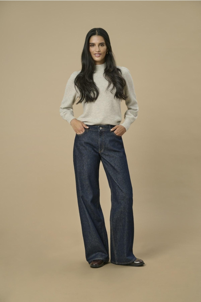 Jacqueline de Yong blauwe dames jeans | Model
