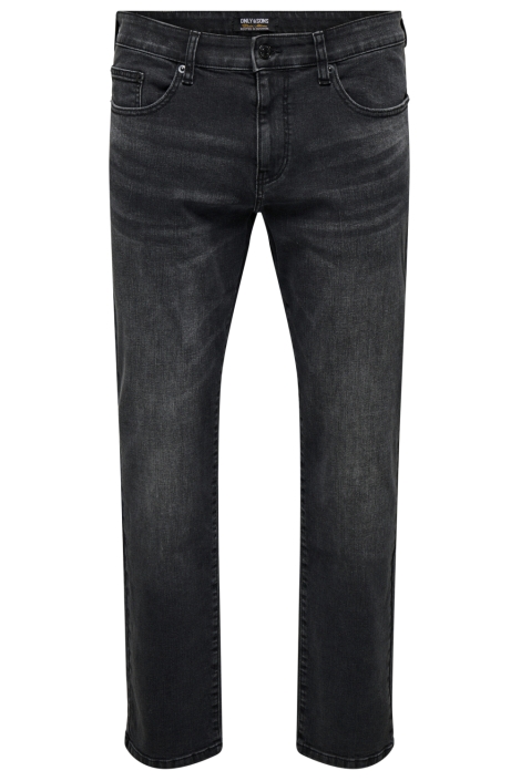 Only & Sons zwarte heren jeans | Vooraanzicht