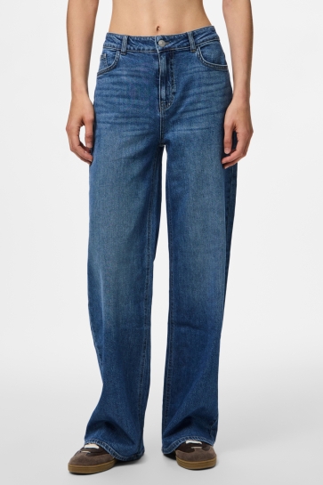 Pieces Jeans PCSILKE MW WIDE JEANS MB NOOS 17159439 Medium Blue Denim