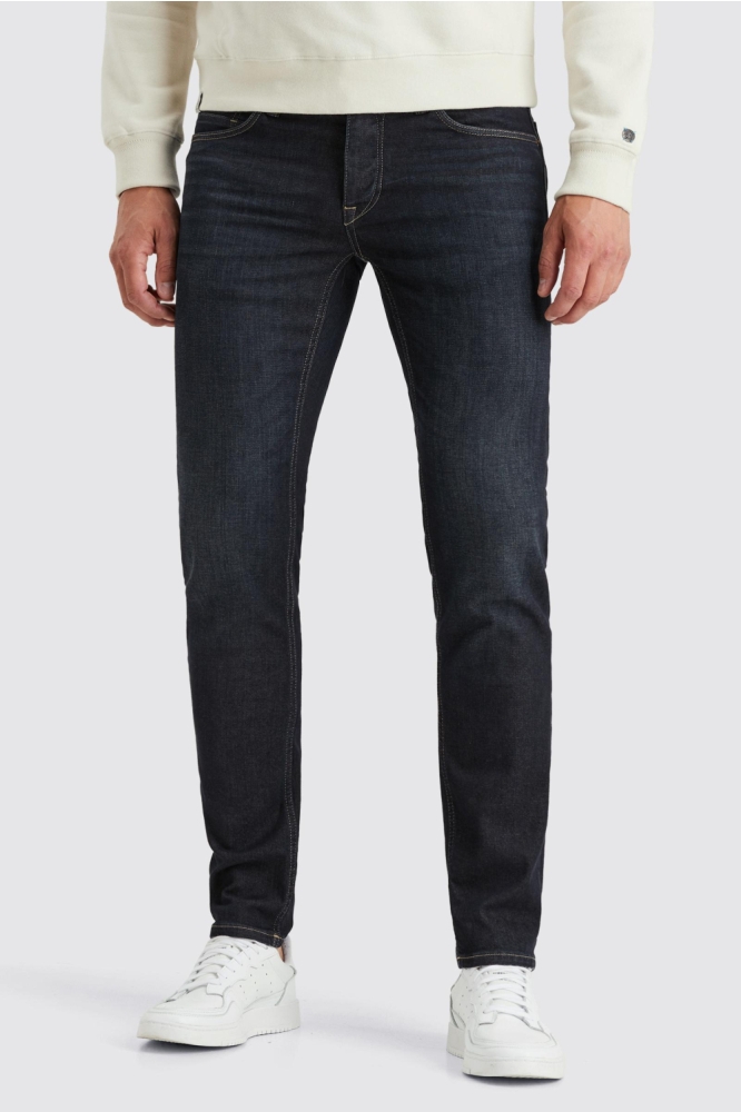 Cast Iron blauwe heren jeans | Model vooraanzicht