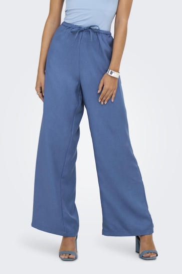 Only Broek ONLHARRIET LIFE LOOSE PANTS WVN 15344162 True Navy/MELANGE