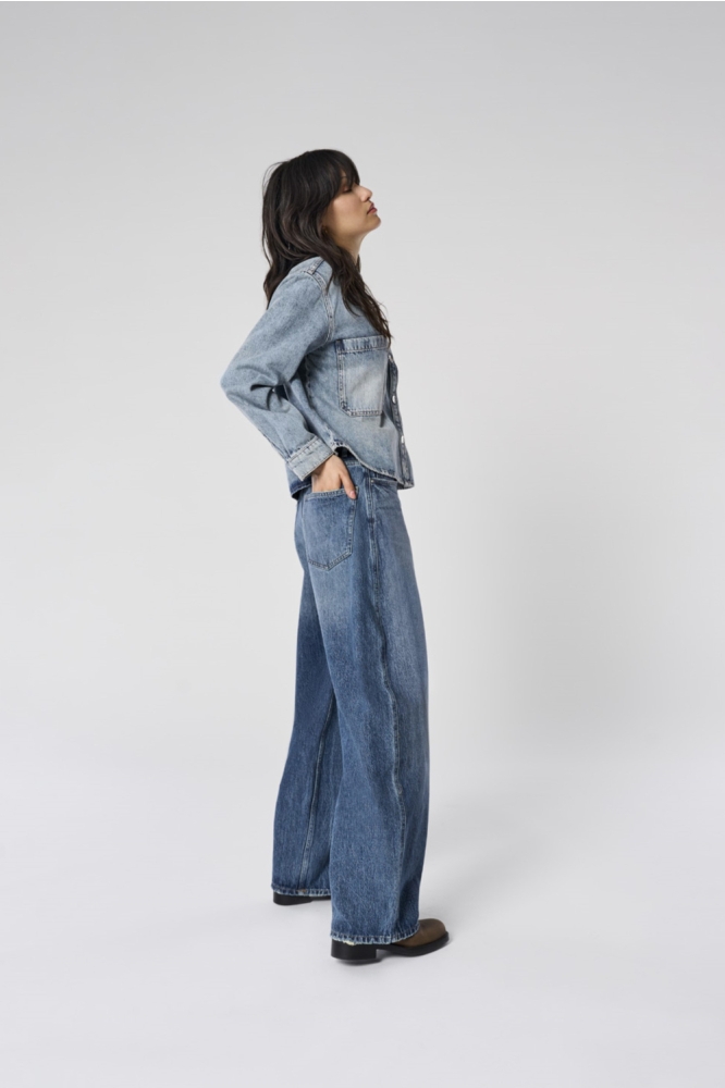 Only blauwe dames jeans | Model