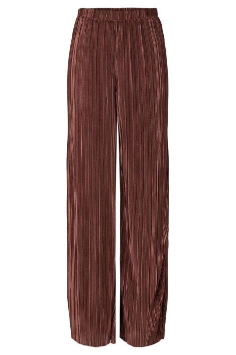 Pieces bruine dames broek | Vooraanzicht