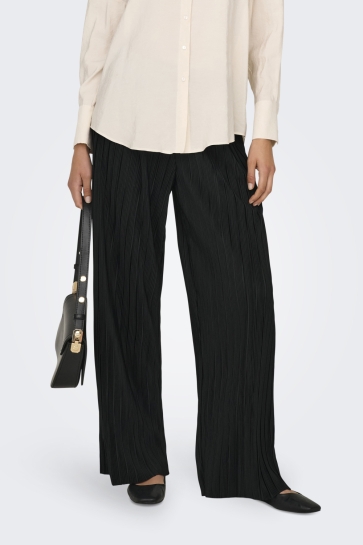 Only Broek ONLRAVENNA PLISSE PANT NOOS JRS 15318505 BLACK