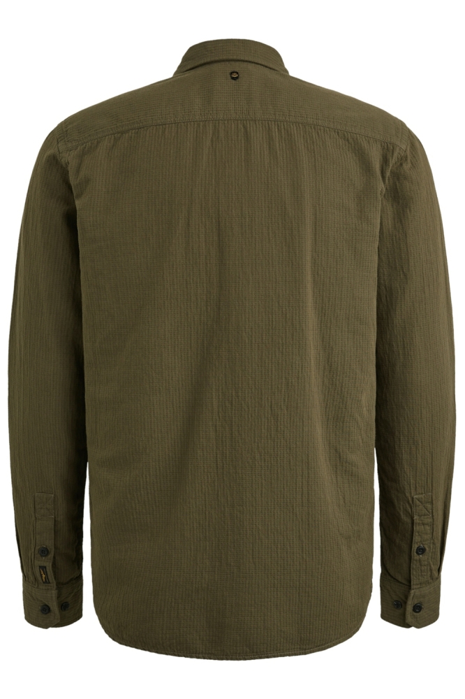 PME legend groene heren overhemd | Achteraanzicht