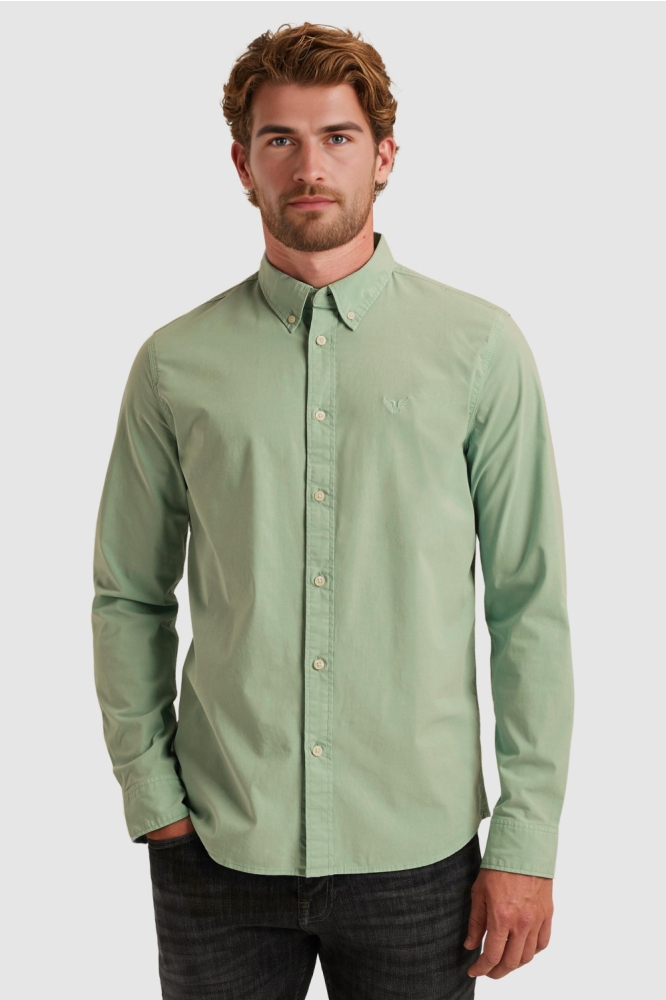 PME legend groene heren overhemd | Model vooraanzicht