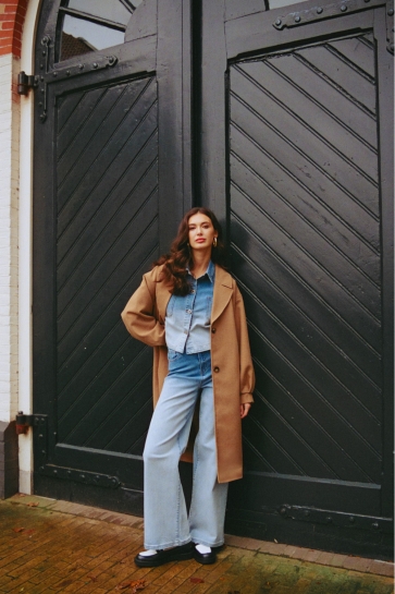 Fluresk ADALAIN PANTS 25NNF04 DENIM LIGHT BLUE