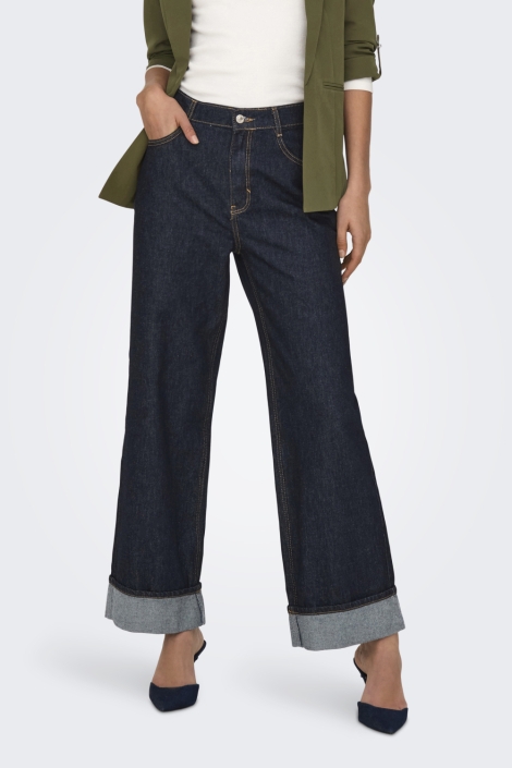 Only blauwe dames jeans | Model vooraanzicht
