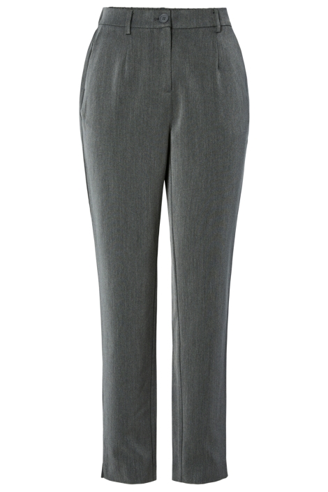 Pieces grijze dames broek | Vooraanzicht