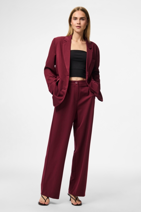 Pieces bordeaux dames broek | Model