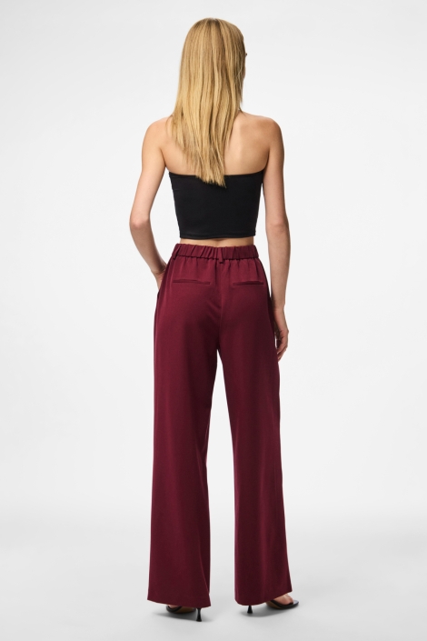 Pieces bordeaux dames broek | Model