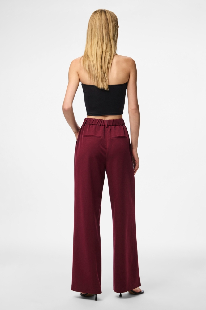 Pieces bordeaux dames broek | Model