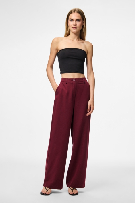 Pieces bordeaux dames broek | Model