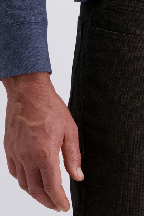 Pierre Cardin bruine heren broek | Close up