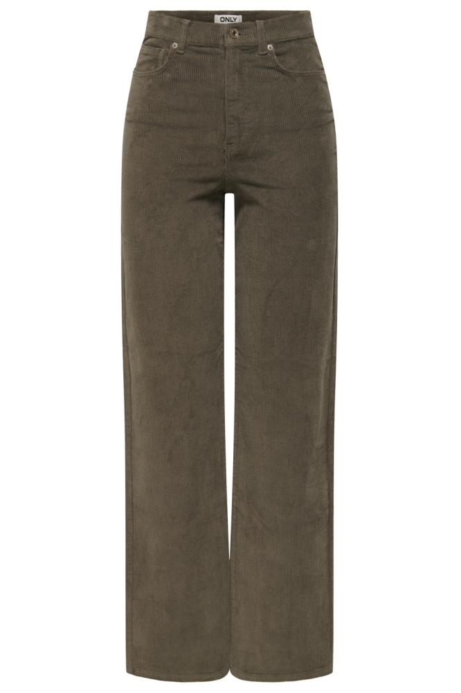 Only bruine dames broek | Vooraanzicht