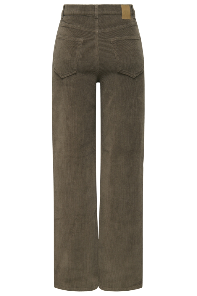Only bruine dames broek | Achteraanzicht