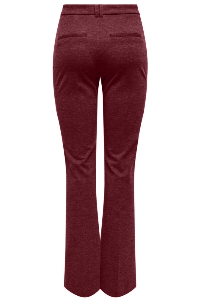 Only bordeaux dames broek | Achteraanzicht