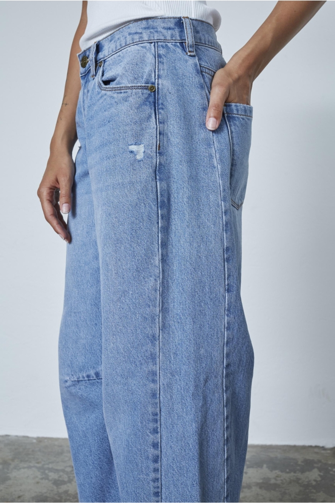 SisterS point blauwe dames jeans | Close up