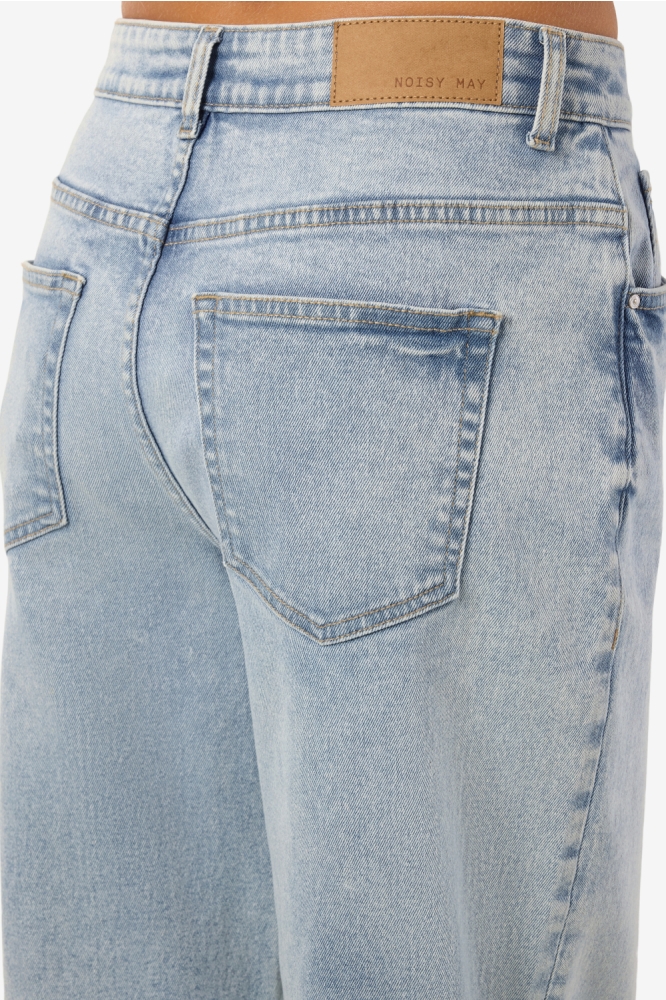 Noisy may blauwe dames jeans | Close up