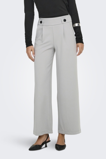 Jacqueline de Yong Broek JDYGEGGO LIFE NEW LONG PANT JRS NOO 15208430 ULTIMATE GREY/BLACK BUTTONS