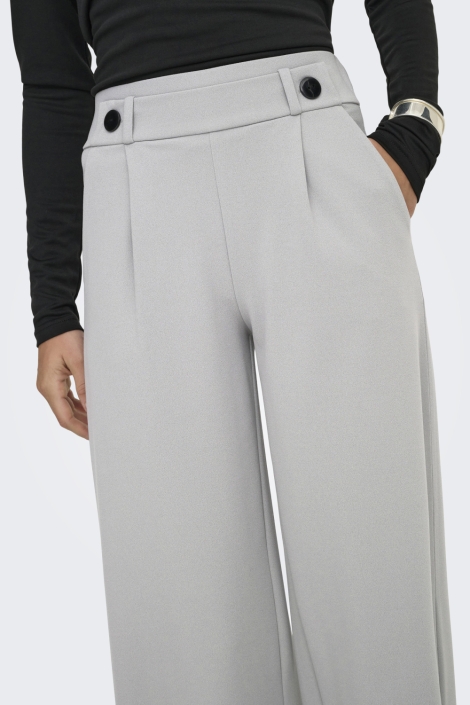 Jacqueline de Yong grijze dames broek | Close up