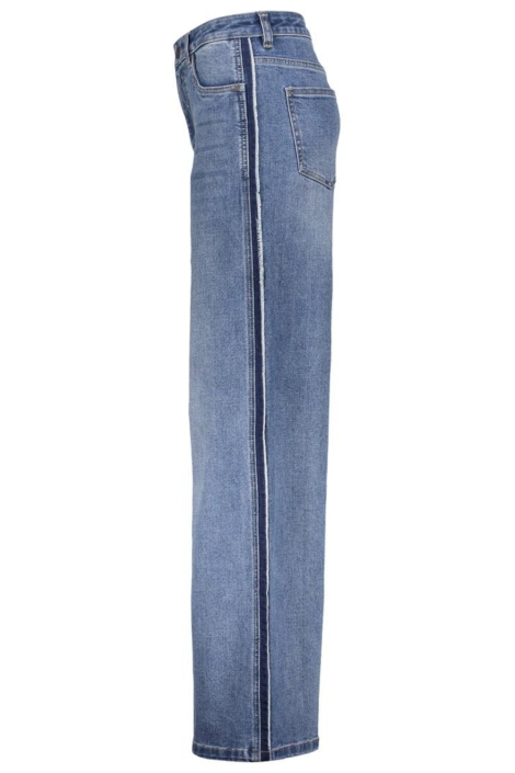 Geisha blauwe dames jeans | Zijaanzicht