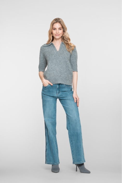 Geisha blauwe dames jeans | Model