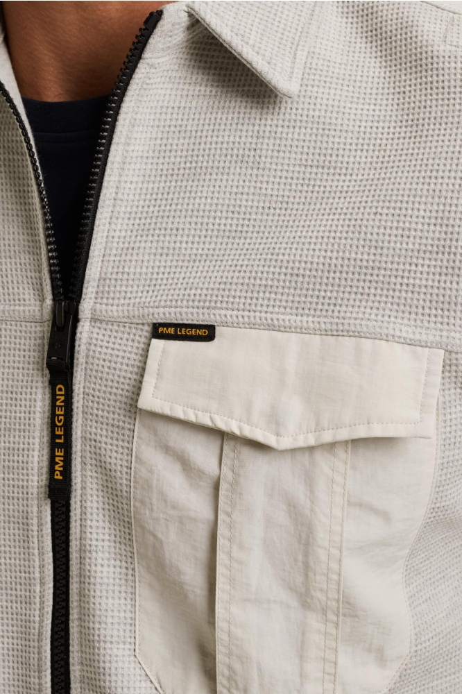PME legend grijze heren vest | Close up