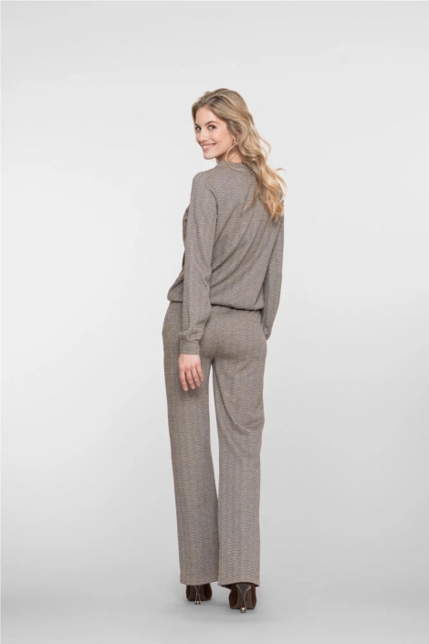 Geisha camel dames broek | Model achteraanzicht