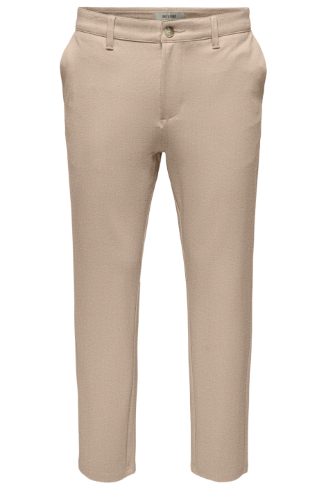 Only & Sons camel heren broek | Vooraanzicht