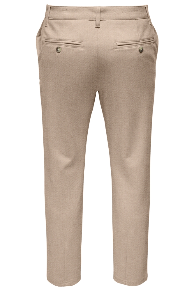 Only & Sons camel heren broek | Achteraanzicht