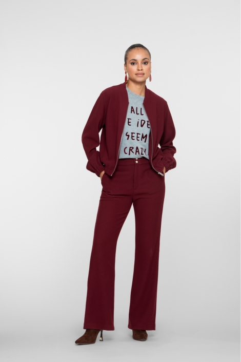 Geisha bordeaux dames broek | Model