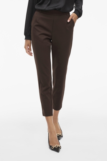Vila VIVARONE HW SLIM PANT - NOOS 14087406 COFFEE BEAN
