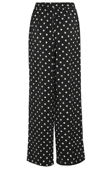 Vila Broek VIFREJA HW PANTS 14114215 BLACK/WHITE DOTS