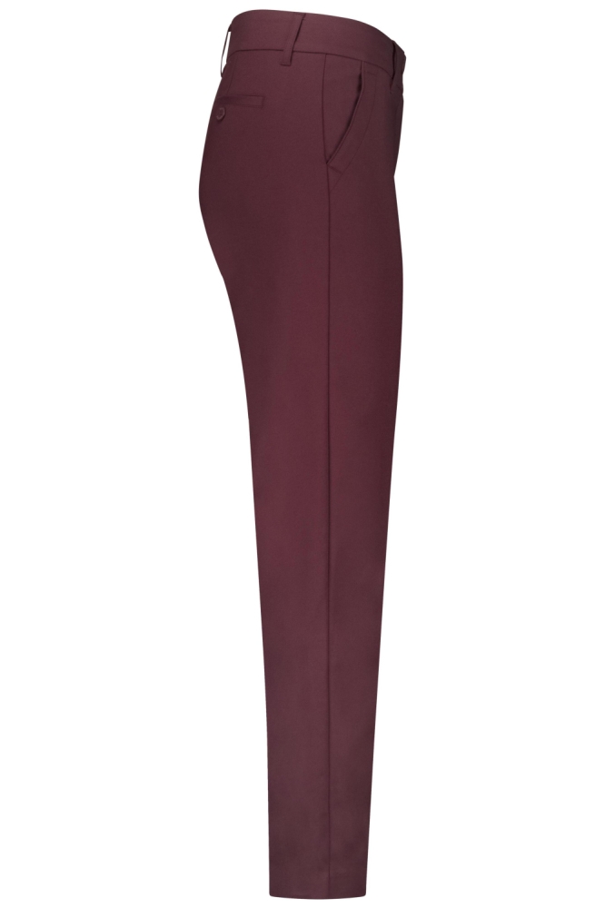 Red Button bordeaux dames broek | Zijaanzicht