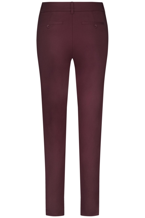 Red Button bordeaux dames broek | Achteraanzicht