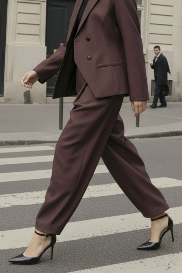 Hype Drop Broek HDMACI HW BARREL PANT 32000012 COFFEE BEAN