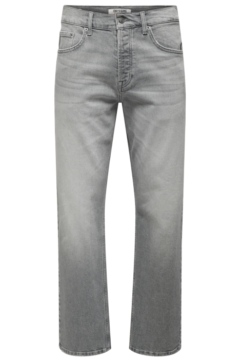 Only & Sons grijze heren jeans | Vooraanzicht