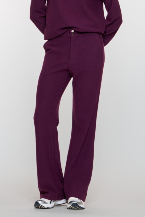 Geisha paarse dames broek | Model vooraanzicht