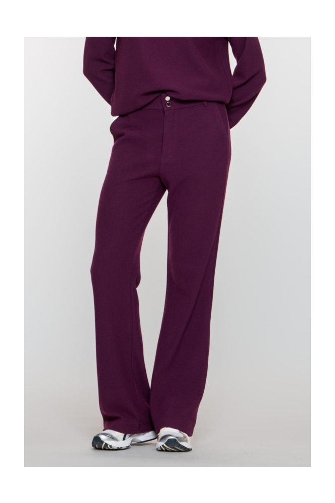 Geisha paarse dames broek | Model vooraanzicht