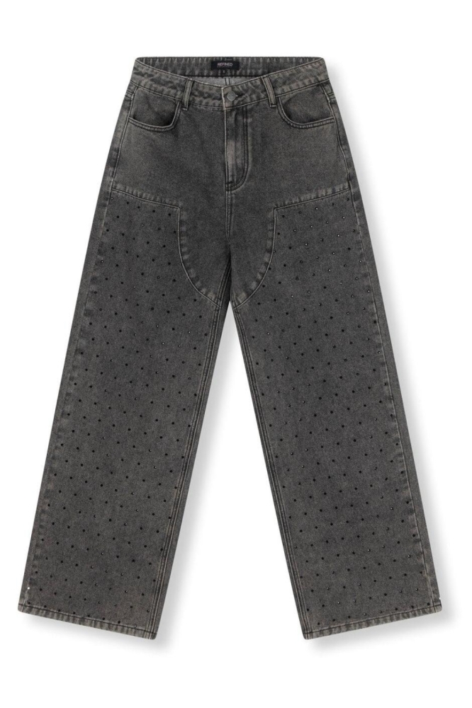 Refined Department grijze dames jeans | Vooraanzicht