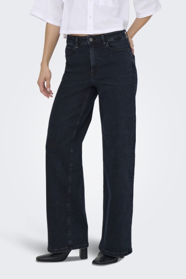 Jacqueline de Yong Jeans JDYFELINA-FINA HW WIDE DNM JEANSBLU 15359518 BLUE BLACK DENIM
