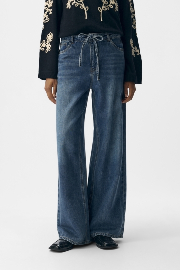 Object OBJROSIE MW WIDE JEANS NOOS 23046943 MEDIUM BLUE DENIM