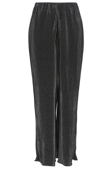 Jacqueline de Yong Broek JDYVILMA LOOSE PANT JRS DIA 15359948 BLACK/ SILVER