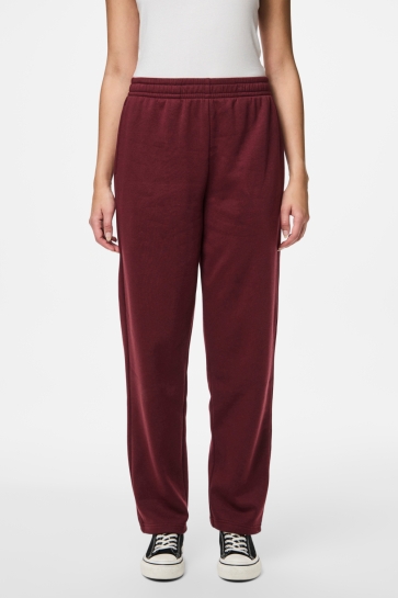 Pieces Broek PCCHILLI HW STRAIGHT SWEAT PANTS NO 17156301 TAWNY PORT