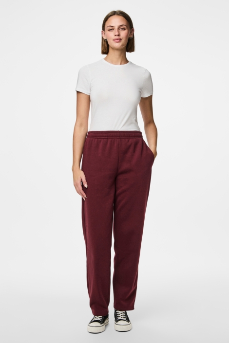 Pieces bordeaux dames broek | Model