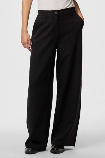 Pieces PCKAMIL HW WIDE PANT NOOS BC 17155335 BLACK