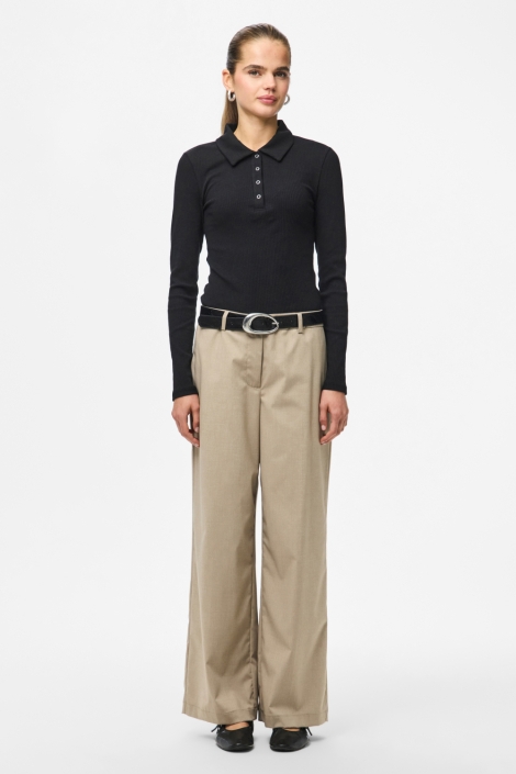 Pieces camel dames broek | Model