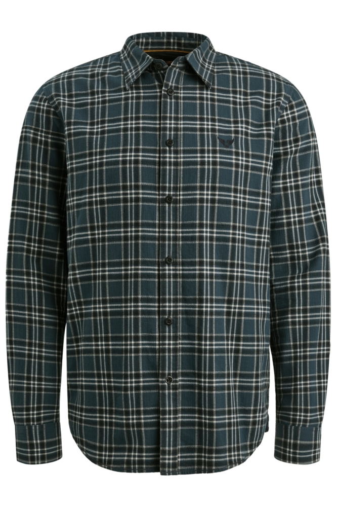 PME legend blauwe heren overhemd | Vooraanzicht